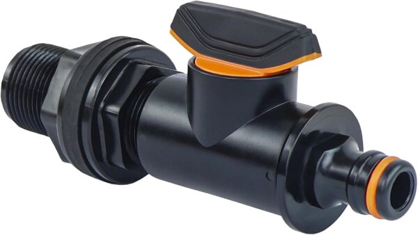 GASMIS Tankdurchführung mit Absperrhahn, 3/4"xQuick Connector 1 Stück