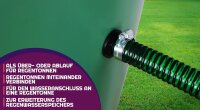 GASMIS Fassanschluss mit Schlauchschelle - 3/4 Zoll AG (26 mm) x 25 mm (1 Zoll) Schlauchanschluß, Inkl. 2 Dichtungen und Kontermutter, Tankdurchführung Regentonnendurchführung, 1 Stück