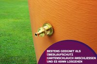 GASMIS Messing Regentonnendurchführung mit Hahnstück 1" AG