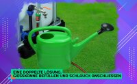GASMIS IBC Schwanenhals Messing Doppel Wasserhahn 3/4" IBC Adapter S60x6 - Auslaufhahn 3/4" Abgang 1 Zoll - mit 2X Hahnanschlussstück - für Regenwassertank IBC-Container Regentonne