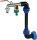 GASMIS IBC Schwanenhals Messing Doppel Wasserhahn 3/4" IBC Adapter S60x6 - Auslaufhahn 3/4" Abgang 1 Zoll - mit 2X Hahnanschlussstück - für Regenwassertank IBC-Container Regentonne