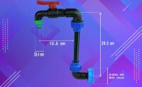 GASMIS IBC Schwanenhals 3/4" Auslaufhahn für...