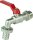 GASMIS Auslaufhahn 3/4 Zoll AG - Made in Italy, Rot