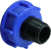 GASMIS IBC Adapter mit Doppelnippel 1"