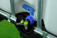 GASMIS IBC Adapter 1" mit 2-Wege-Ventil - on/off Funktion