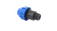 GASMIS PP Verschraubung Klemme x AG, 25 mm x 3/4 AG, PE...