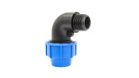 GASMIS Winkel 90° für PE/PP-Rohr Klemme x AG...