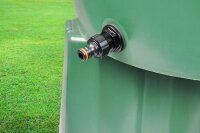 GASMIS Regentonnendurchführung mit Hahnverbinder verschiedene Größen