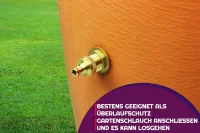 GASMIS Messing Regentonnendurchführung mit Hahnstück