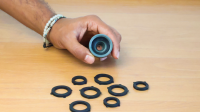 50x GASMIS Dichtungssatz für Hahnverbinder 1/2, Schwarz